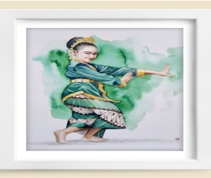 Lukisan Jaipong Dancer